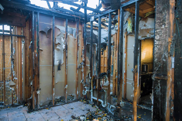 Professional Fire Damage Removal technician working in Andrews, SC